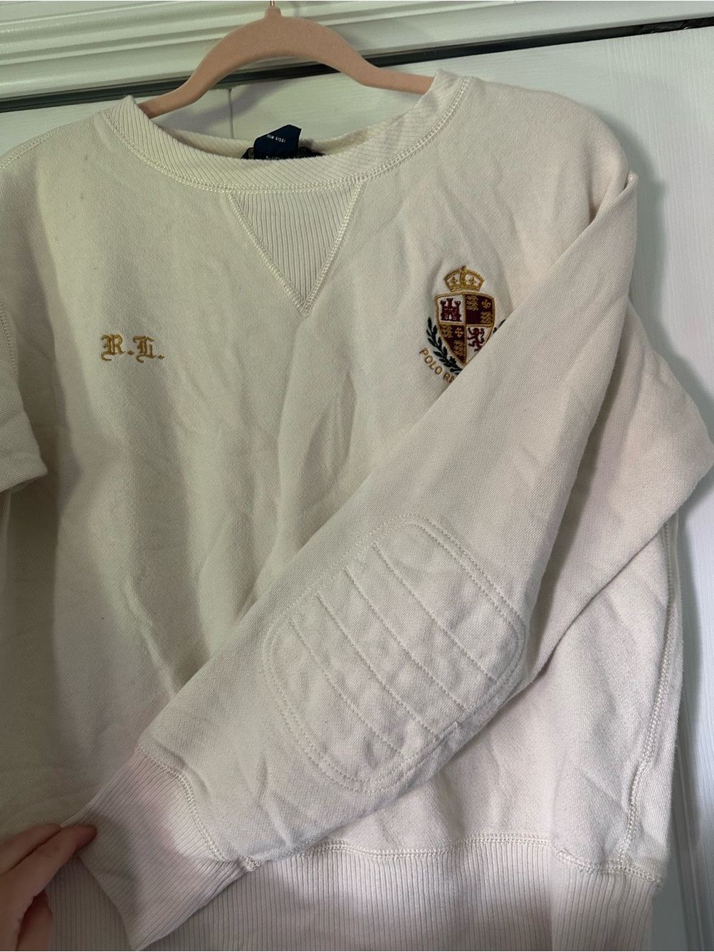 Vintage Ralph Lauren Embroidered Crest Sweatshirt